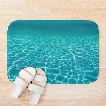 

Sunlit Seabed Bath Mat 3d Pattern Print Bath Mats Anti Slip Soft Washable Bathroom Mat