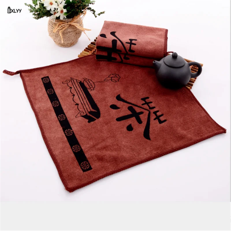 

3pc Fiber Tea Napkins Thickened Water-absorbing Non-lint Tea Cloth Kitchen Accessories for The Kitchen for Convenience Teapot.8z