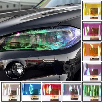 

30x60cm Car Headlight Sticker Taillight Tint Fog Light Wrap Vinyl Protector Film Durable And Practical To Use