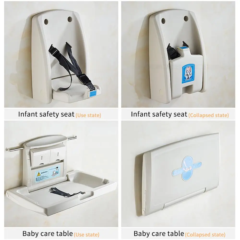 3-я ванная комната пеленка для ребенка кровать для беременных комната для ванной Складной настенный подвесной уход за ребенком сиденье безопасное сиденье