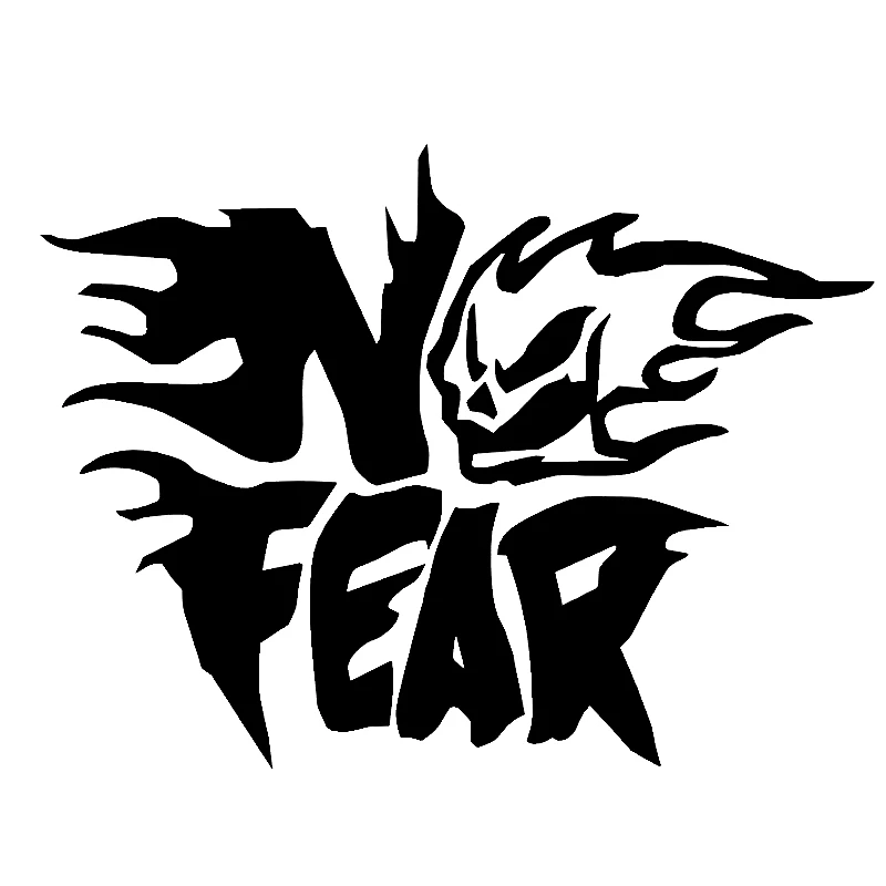 

12*16cm NO FEAR Vinyl Car Sticker Funny Car Window Bumper Novelty JDM Drift Vinyl Decal Sticker Car Sticker