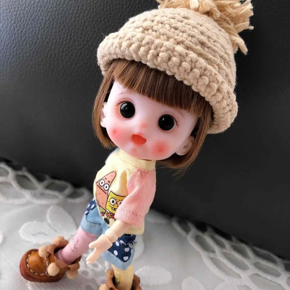 OB11 кукла ручной работы на заказ 1/8 BJD куклы OB голова и Обнаженная кукла Полимерная глина - Цвет: Nude doll 2
