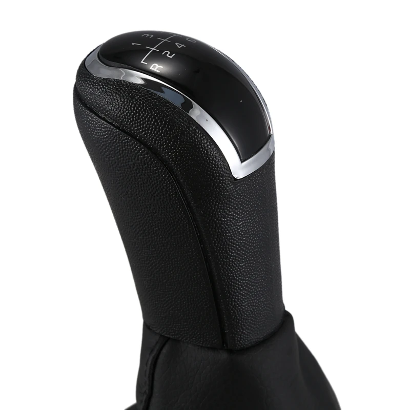 6 Gear Car Shift Gear Knob with Leather Boot Cover Case for Mercedes Benz C Class W203 S203 Classic Avantgarde Elegance with PU