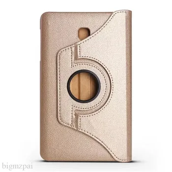 

Tablets Case For Samsung Galaxy Tab A 8.0 T380 T385 2017 Case Solid Business PU Leather 360 Rotating Stand Protective Cover Gift