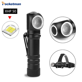 

Most bright XHP50 LED flashlight magnetic charging can as headlights 12 lens torch built-in 18650 battery multi-purpose lighting