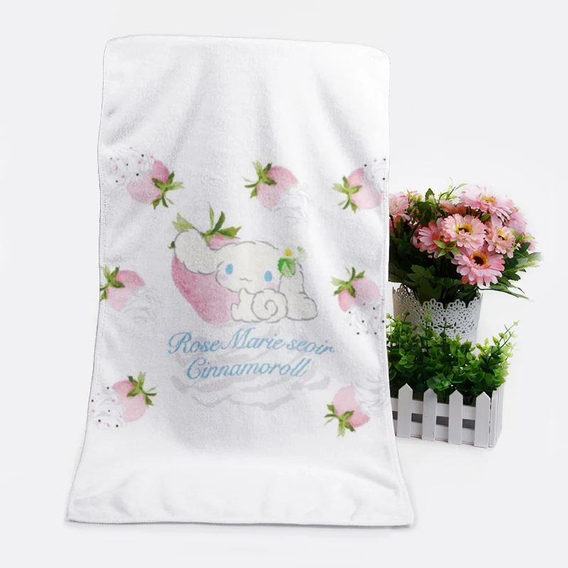 see chart IVYYE 1 шт. Cinnamoroll Модные индивидуальные аниме банное полотенце s платок мягкое полотенце для лица мультфильм мочалка унисекс Новинка - Цвет: see chart