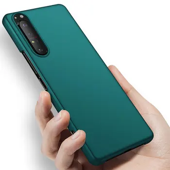 Перейти на Алиэкспресс и купить Роскошный Жесткий чехол для Sony Xperia 10 II, матовый чехол для телефона Sony Xperia 1 II, ударопрочный чехол для задней панели