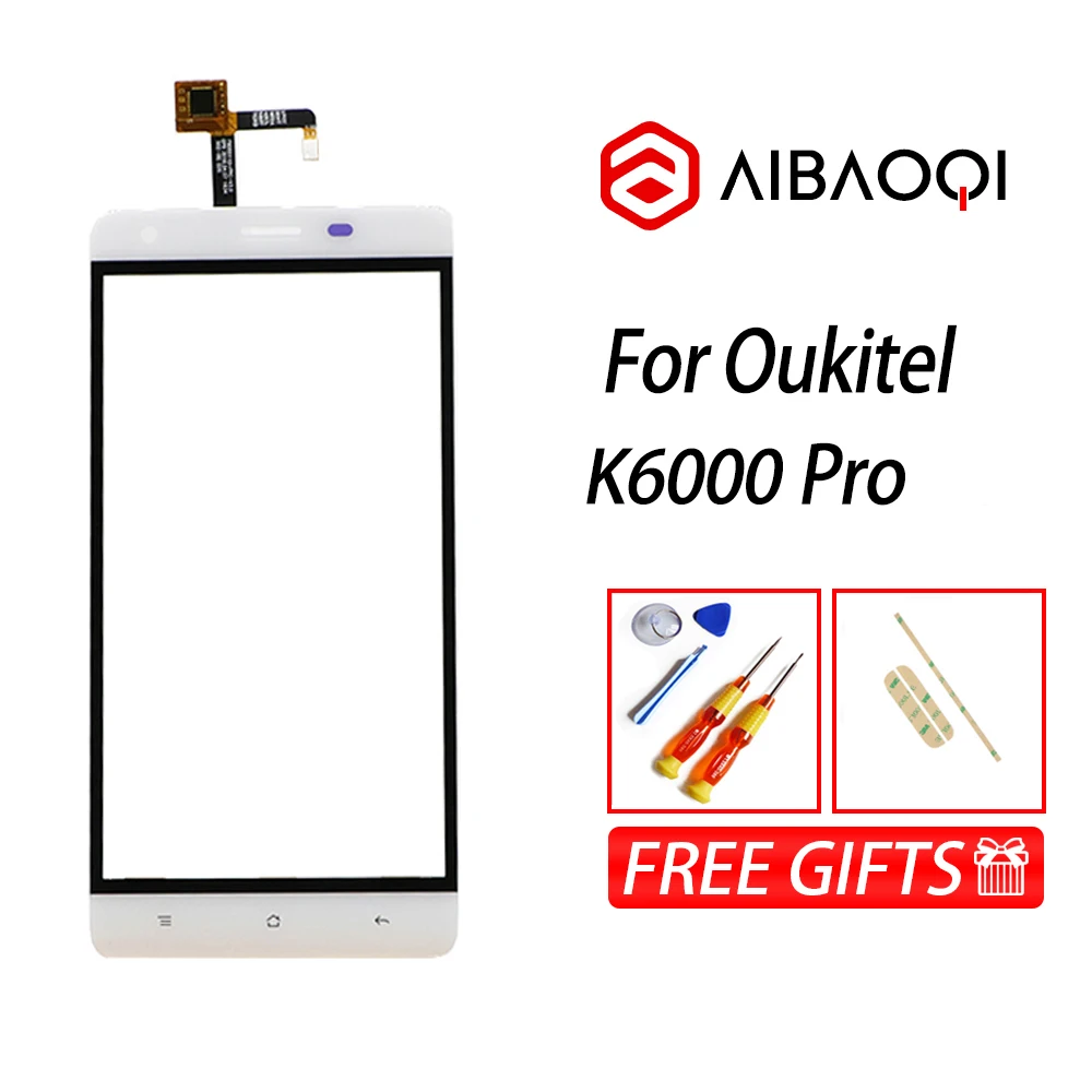 Для 5,5 дюймов Oukitel K6000Pro дигитайзер сенсорный экран гарантия оригинальная стеклянная панель сенсорный экран дигитайзер для K6000 Pro