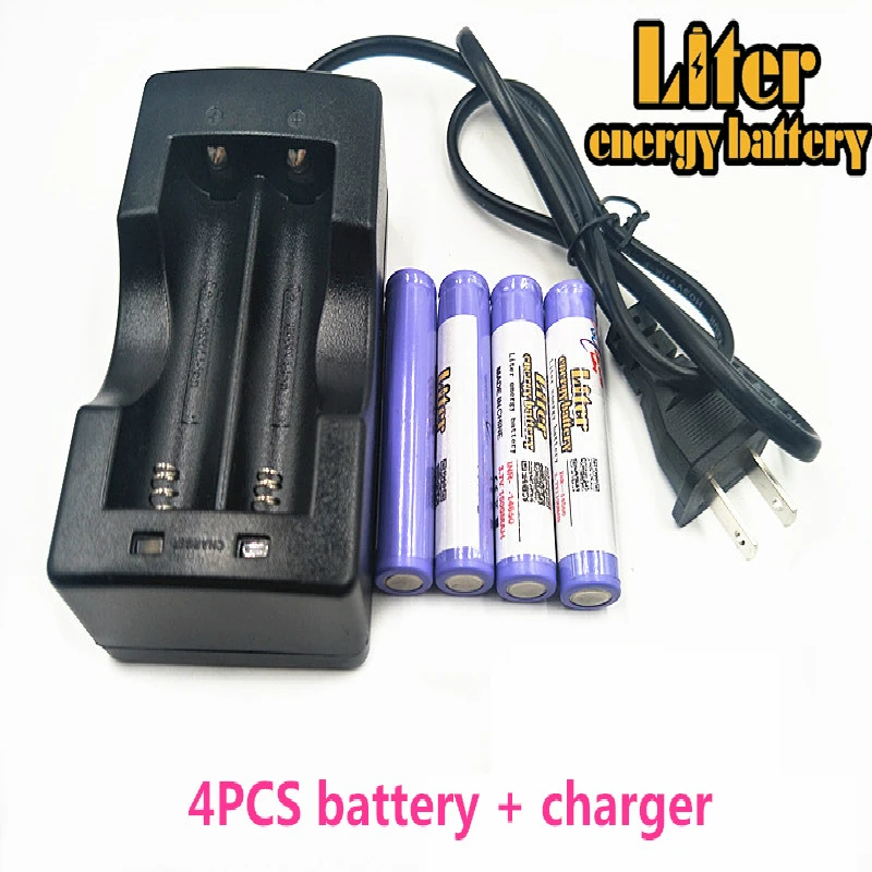 Литровая энергетическая батарея 3,7 V 1500mAh 14650 литий-ионная аккумуляторная батарея+ дорожное зарядное устройство может использоваться для светодиодный фонарик