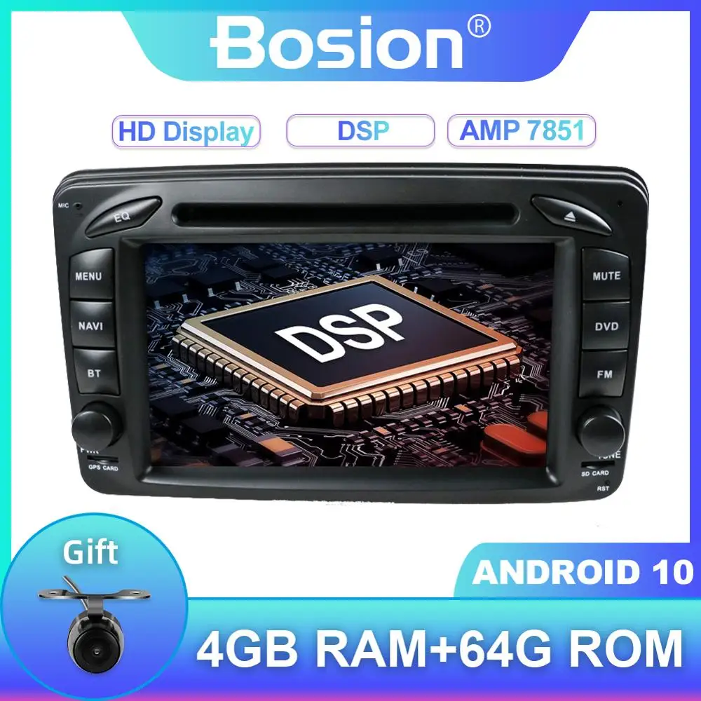 Bosion PX6 RAM 4G 64G Android 10 автомобильный dvd плеер для Mercedes Benz CLK W209 W203 W463 W208 Wifi 3G GPS BT Радио
