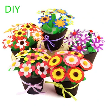 

Variety Crafts Kids DIY Flower Pot Potted Plant Kindergarten Learning Education Toys Montessori Teaching Aids Toy for Children