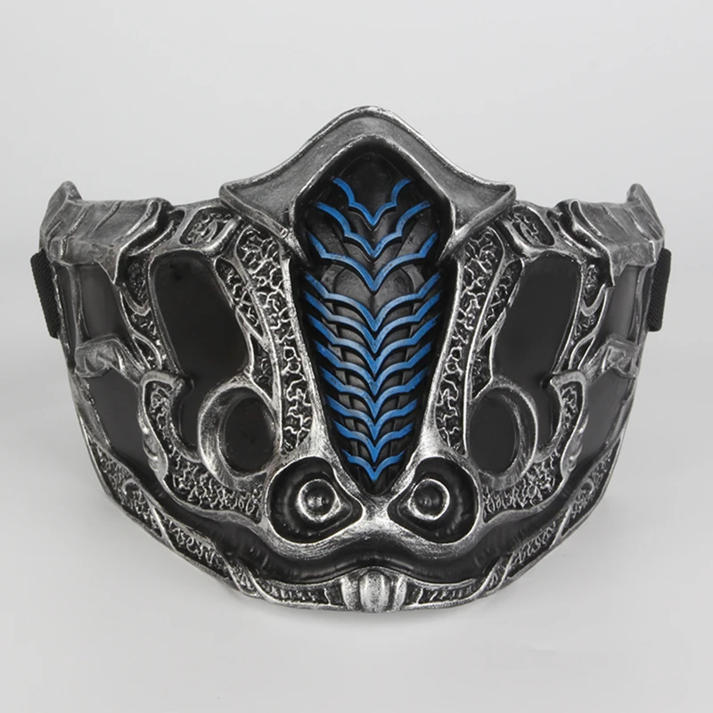 Mortal Kombat Scorpion Ninja Mask Cosplay 樹脂サブゼロ