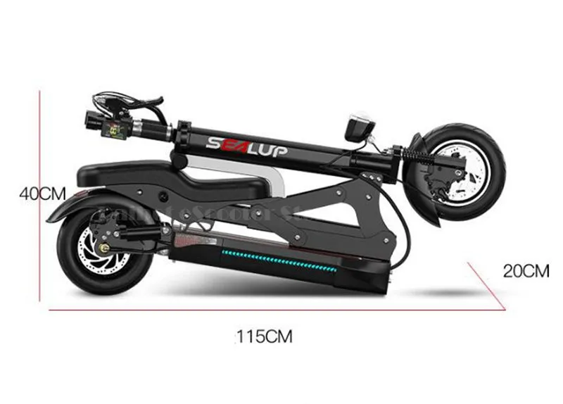 Daibot Adult Electric Scooter 2 Wheel Electric Scooters 500W 48V Four Suspension Folding Electric Bike For Kids With Two Seat    (17)