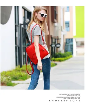 

2020 New Fashion Backpack PU Soft Leather Backpack Large Capacity Student Bag Travel Backpack