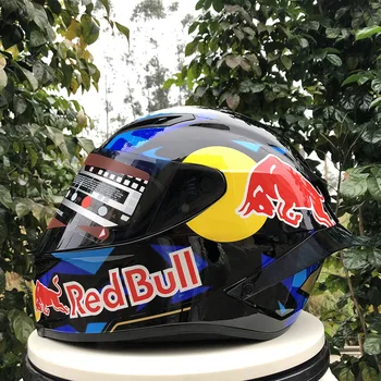 

DOT Approved Full Face Motorcycle Helmet Washable Lining with Single Visor Stylish Fast Release Racing Helmet Casco Casque