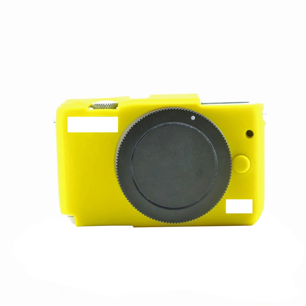 Yellow M10 Силиконовый чехол для камеры Мягкий защитный чехол ударопрочный водонепроницаемый чехол для всего тела против царапин Модный чехол для Canon M6 M10 M50 - Цвет: Yellow M10