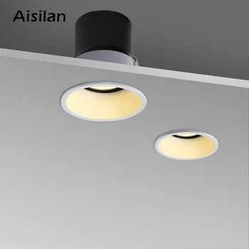 

Aisilan Recessed LED Dimmable Spotlight Angle Adjustable Built-in LED Spot light AC220V 7W for Indoor Lighting