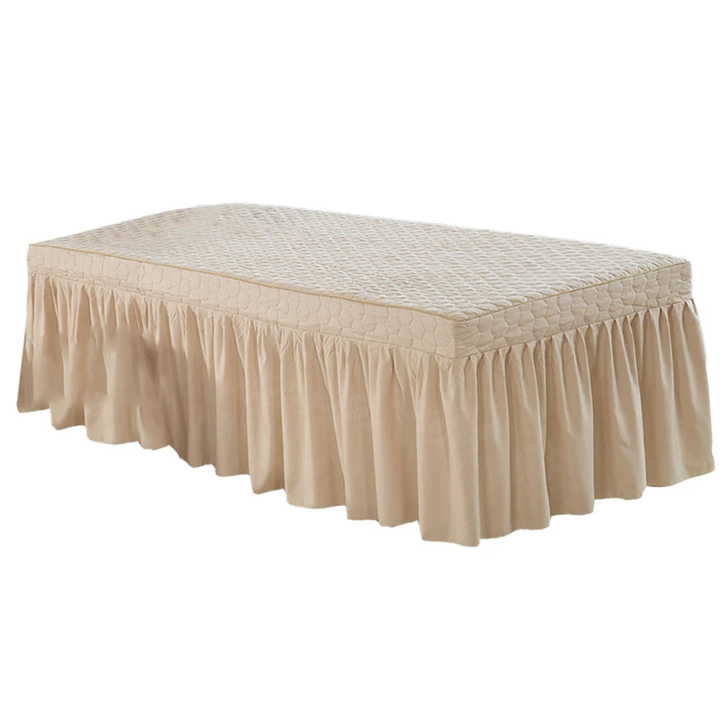 190x70cm Microfiber Cosmetic Mattress Valance Sheet Massage Table Skirt European Style for Cosmetic Beauty Salon Hotel Hospital