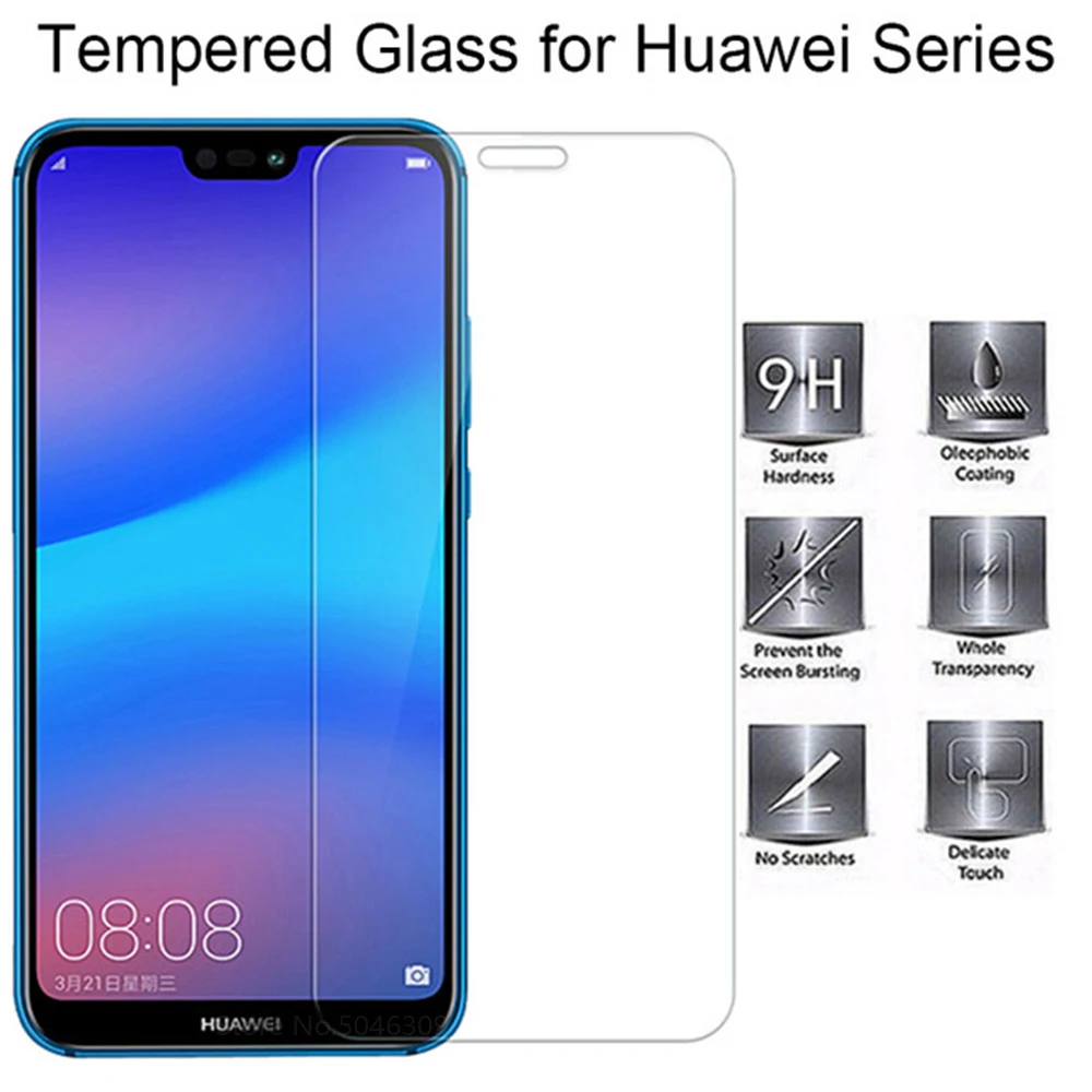 

Russia Version Tempered Glass Film for Huawei Y7 Y5 Y6 Prime 2018 Nova 2 Lite Screen Glass on Honor 7A Pro 7S Glass for Honor 7C