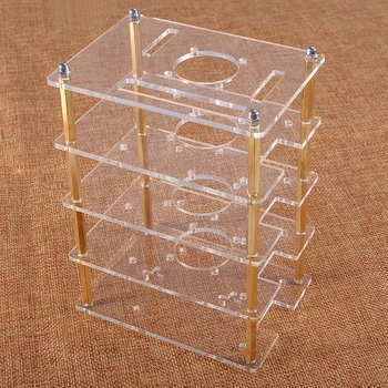 

Raspberry Pi 3 4 Case 1- 4 layer Multi Layer Acrylic Stack Shell / Enclosure for Raspberry Pi 3 4 Model B/3B+/3B