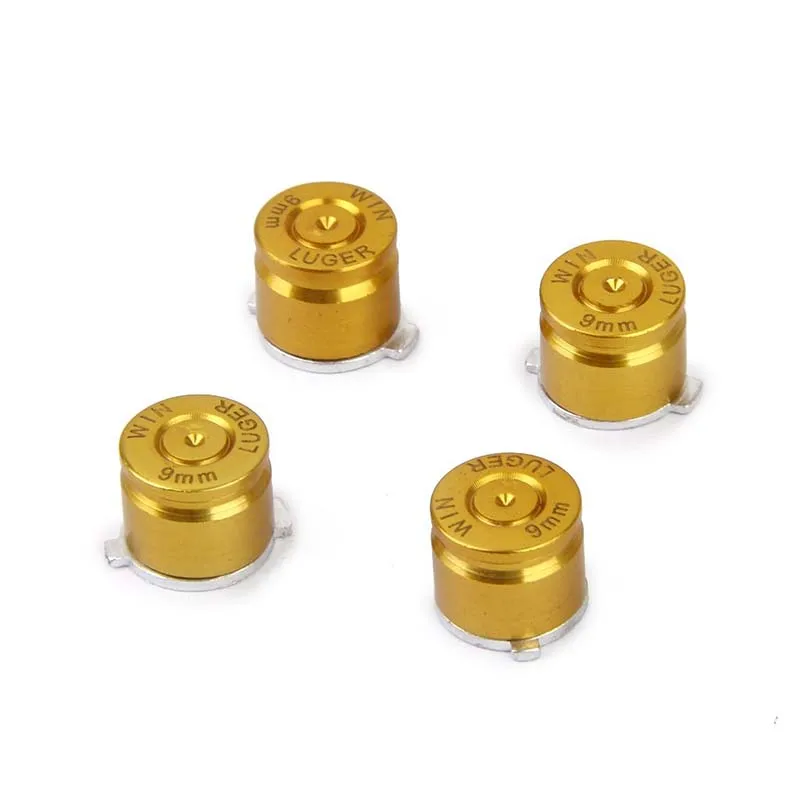 

4pcs Replacement Aluminum Ball Buttons for PS3 / PS4 Controller - gold