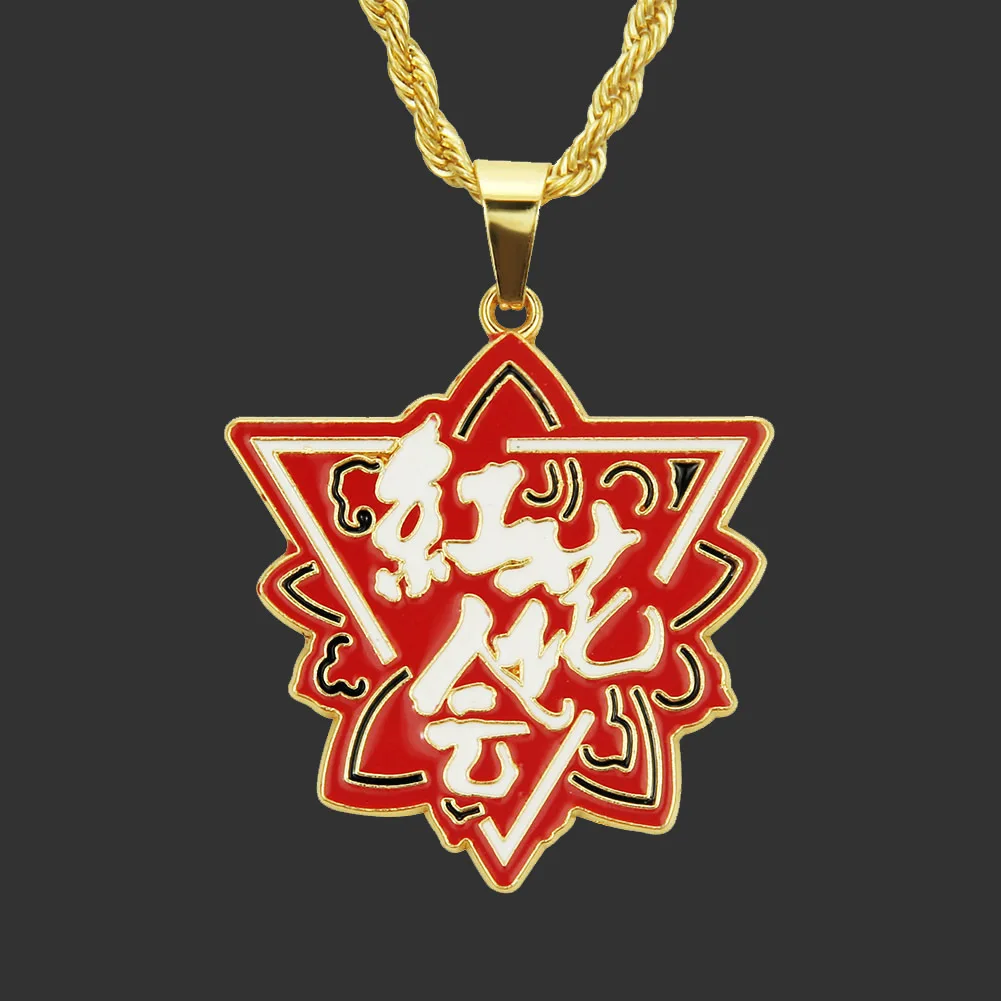 

Hip Hop Rap Safflower Pattern Pendant Hiphop MEN'S AND WOMEN'S-Hip Hop Pendant Necklace