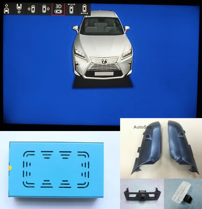 Камера заднего вида для Lexus NX RX камера с углом обзора 360 градусов AVM DVR 1080P активным