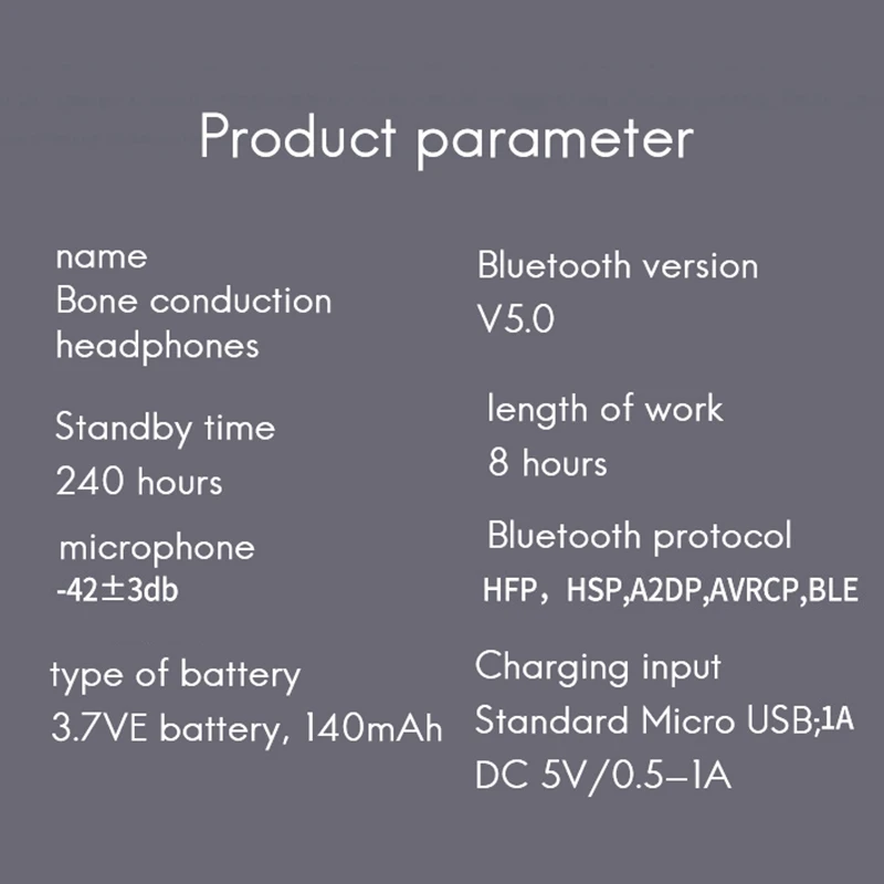 PRO9 Headset with Bone Conduction Headset Wireless Bluetooth 5.0 Headset Sports Waterproof Bluetooth Headset