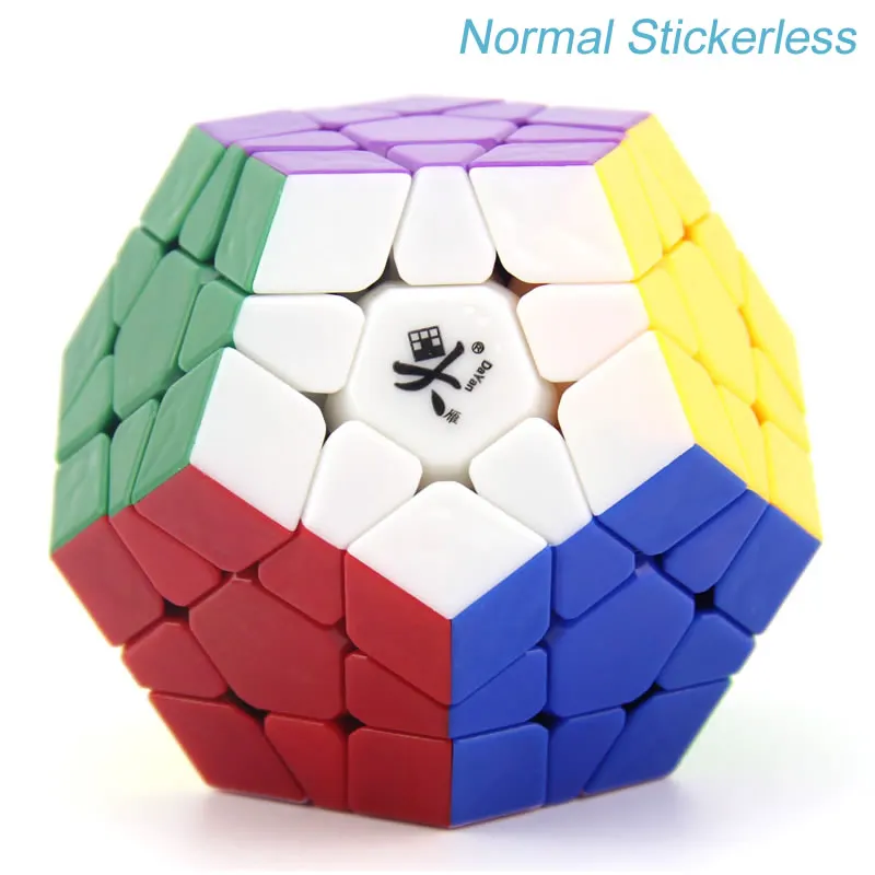 Normal Stickerless DaYan 3x3x3 Megaminxeds магический куб 3x3 Dodecahedron Профессиональный скручивающийся скоростной пазл антистресс Развивающие игрушки для детей - Цвет: Normal Stickerless