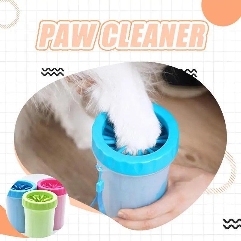 

Paw Cleaner Portable Dog Paw Cleaner Cup Pet Feet Washer Cat Dirty Paw Cleaning Cup Soft Silicone Pet Foot Wash Tool