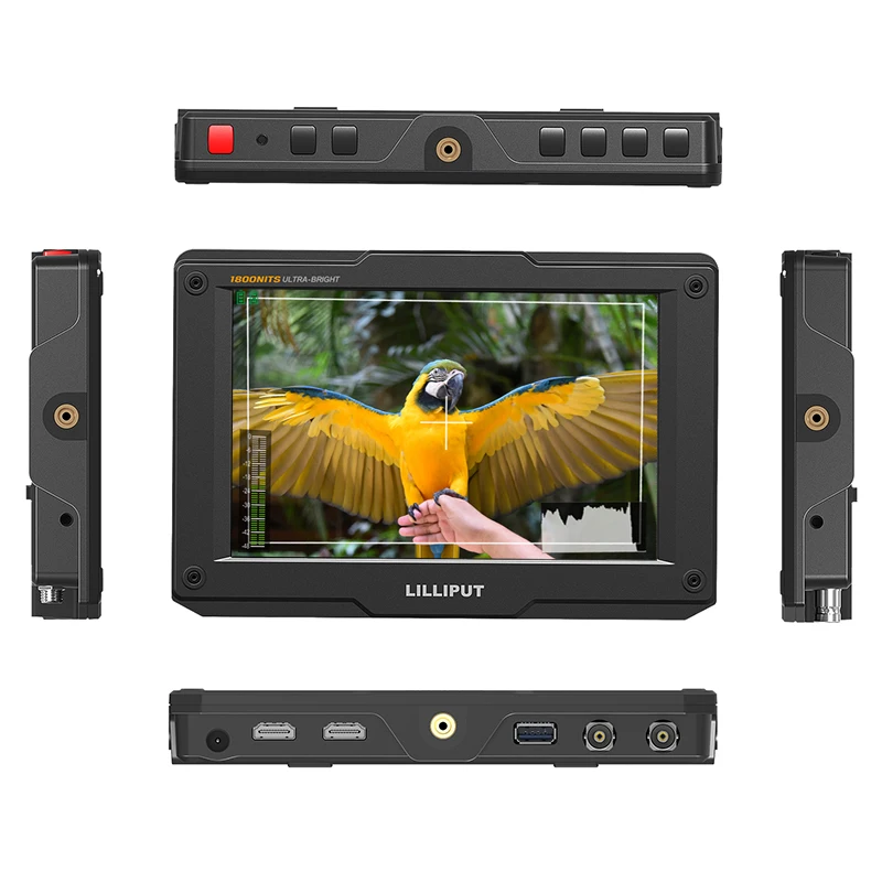 DSLR Field Monitor LILLIPUT H7S New 7 Inch 1800 Nits Ultra Brightness SDI 4K HDMI-Compatible Tally On-Camera Monitor