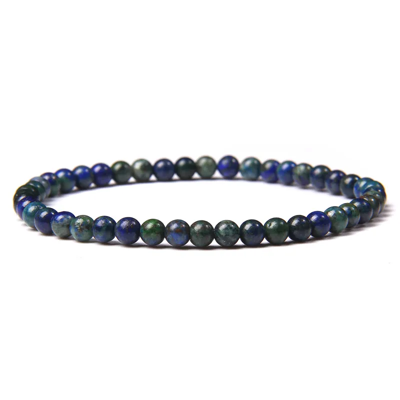 Chakra Energy Bracelet: Natural Agate & Onyx Beaded Stretch Jewelry