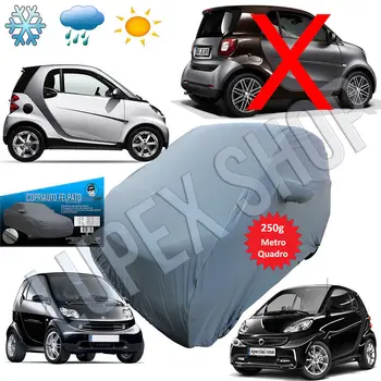 

TELO COPRIAUTO FELPATO ADATTO PER SMART FORTWO 98/14 IMPERMEABILE ZIP LATO GUIDA