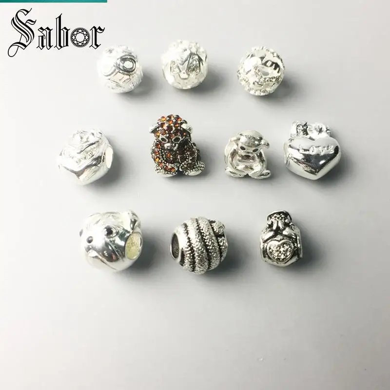 Вечность змея мама любовник дети собака Шарм Бусины Подходит браслет из