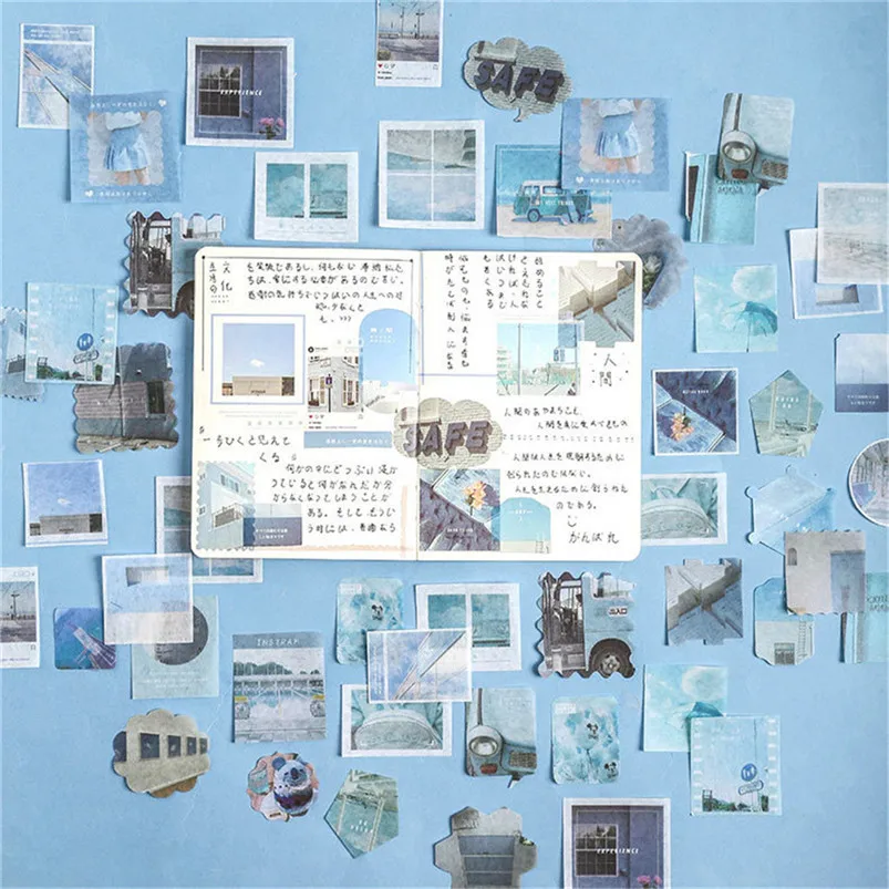 Boxed Paper Stickers 80 Card Stickers Hand Account DIY Daily Material Cartoon Stickers Muraux Pour Enfants Chambres 30NOV2214