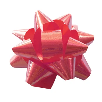 

70pcs 2-inch Boxed PVC Star Lace Ribbon Christmas Gift Wrapping Gift Box Decoration(Mixed Color)