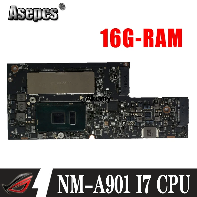 

NM-A901 Laptop motherboard for Lenovo YOGA 5 Pro 910-13IKB original mainboard 16G-RAM I7-7500U