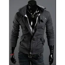 

Men Casual Solid Hoodies 2020 Mens Fashion Plus Size Zipper Hooded Sweatshirt Man Autumn Warm Hoody Coat Streetwear Hip Hop Coat