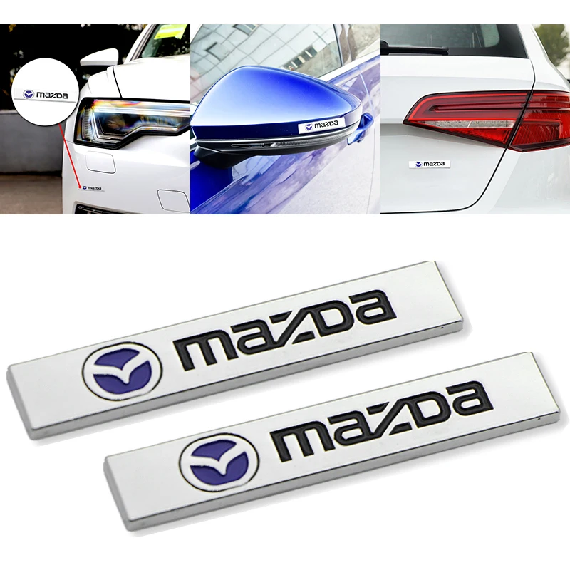 

2pcs Metal Car Logo Stickers Car Badge Decoration Decals for Mazdas 5 6 323 626 RX8 7 MX3 MX5 Atenza Axela Car Accessories