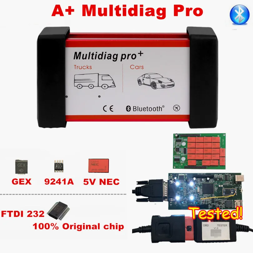 A + качественный новый TCS OBDIICAT 150 AS Multidiag Pro V3.0 MVD 2016 00/2017 1 SW BT 2016.R1 диагностический
