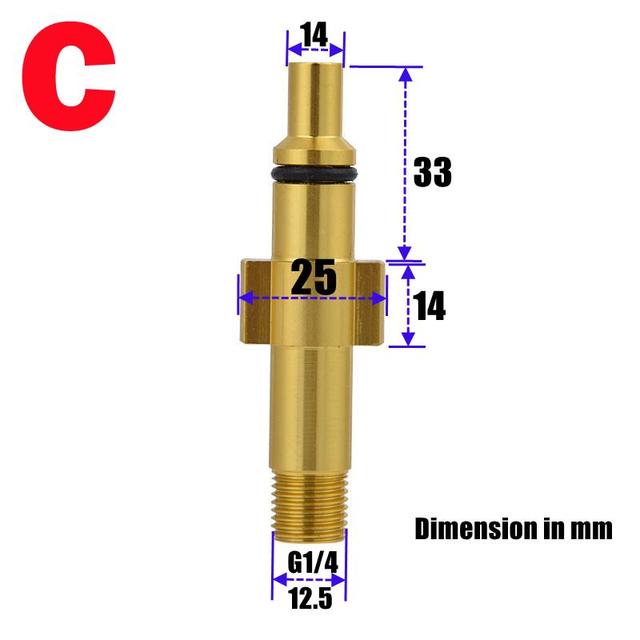 Adaptor Foam Gun Generator Lance Bayonet Male Connector For High Pressure Karcher Nilfisk Elitech Stihl Lavor Huter