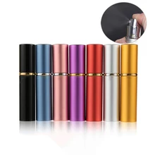 5ml garrafa de perfume portátil mini alumínio perfume spray garrafa atomizador recipiente de viagem com garrafas recarregáveis atomizador vazio