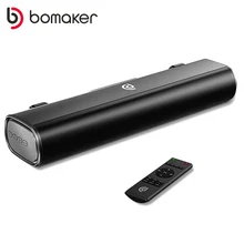 BOMAKER-Barra de sonido para TV, altavoz con Bluetooth 5,0, 50W, PC, teatro, Aux, 3,5mm, con cable e inalámbrico, barra de sonido envolvente para el hogar, altavoz estéreo