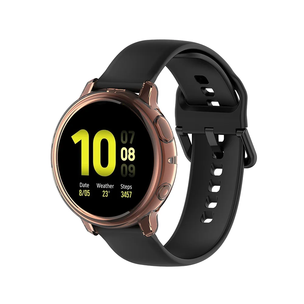 Защитный чехол из мягкого силикона и ТПУ для Samsung Galaxy Watch Active 2 40 мм 44 смарт часов R820