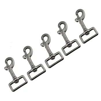 

5PCS Stainless Steel 316 Swivel Eye Bolt Snap Hook Clip 59mm 66mm 73mm 80mm Rigging Lobster Claw Trigger Snap Hook For Webbing