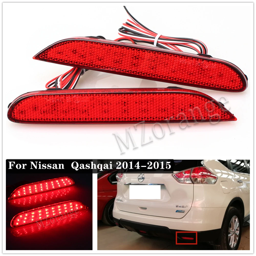 1 Set Led Rear Bumper Reflector Light For Nissan Leaf Pathfinder Rogue