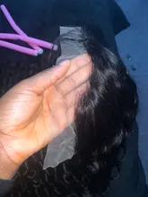 Peluca brasileña de ondas profundas prearrancada, peluca con malla frontal y pelo de bebé, 13x4, para mujeres negras