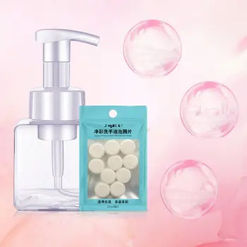 

Bubble Bottle / Solid Disinfectant Effervescent Hand Sanitizer Foam Easy To Rinse Strong Cleaning Effect Easy To Use