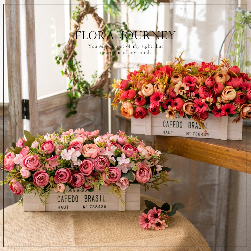 Pot de plantes de Style rustique Vintage, petite marguerite Eustoma, fleur  violette, support pour balcon, décoration extérieure, livraison gratuite |  AliExpress