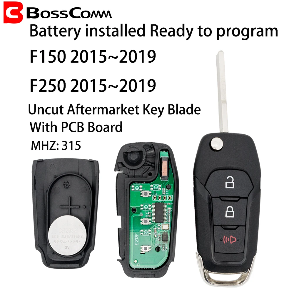 Bosscomm 2015 2016 2017 2018 2019 для Ford F150 F250 F350 брелок пульт дистанционного управления без